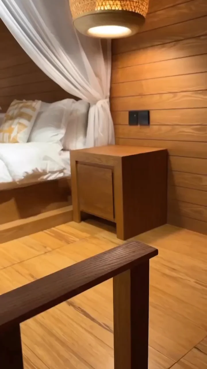 Cabin tour at golden hour